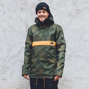Planks men’s happy days anorak in jungle palm